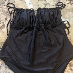 Elegant Black One-Piece Swimsuit
